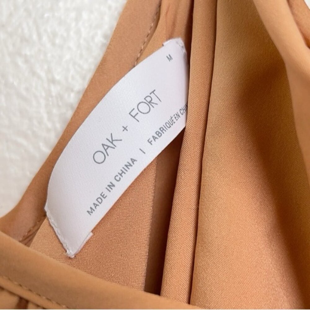 Oak + Fort Womens Medium Orange Slip Dress - Picture 7 of 12